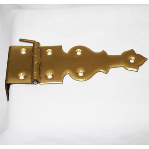 Grand piano cranked lid hinge G738 brass