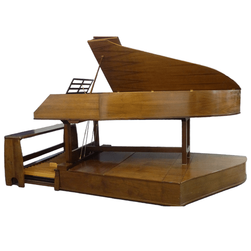 John Morley Harpsichord, Double Manual Walnut (after Hass) c1971