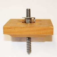 Legs screws - duel ended metal to wood with insert
