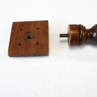 Legs screws - duel ended metal to wood with insert