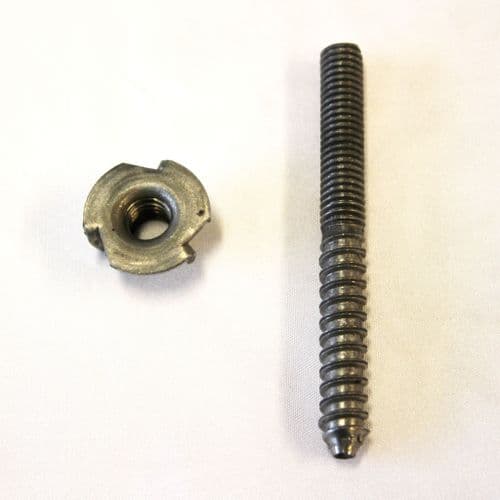 Legs screws - duel ended metal to wood with insert