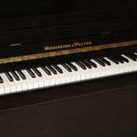 Monington and Weston 108cm Modern Upright Piano Black c2010