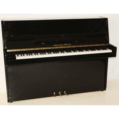 Monington and Weston 108cm Modern Upright Piano Black c2010