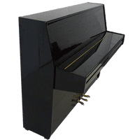 Monington and Weston 108cm Modern Upright Piano  Black Polished  c2018