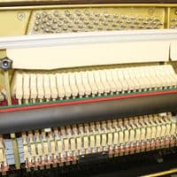 Monington and Weston 108cm Modern Upright Piano  Black Polished  c2018