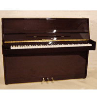 Monington and Weston 108cm Modern Upright Piano Dark Mahogany c1997