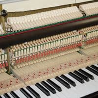 Monington and Weston 108cm Modern Upright Piano Dark Mahogany c2018