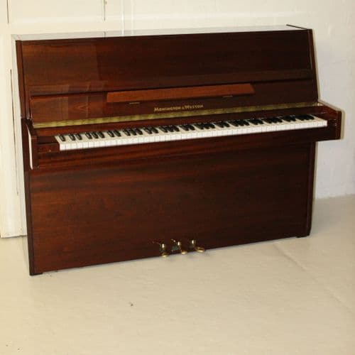 Monington and Weston 108cm Modern Upright Piano Medium Mahogany c2013