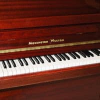 Monington and Weston 110cm Upright Piano Mahogany c2003
