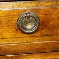 Music stool with drawers walnut antique