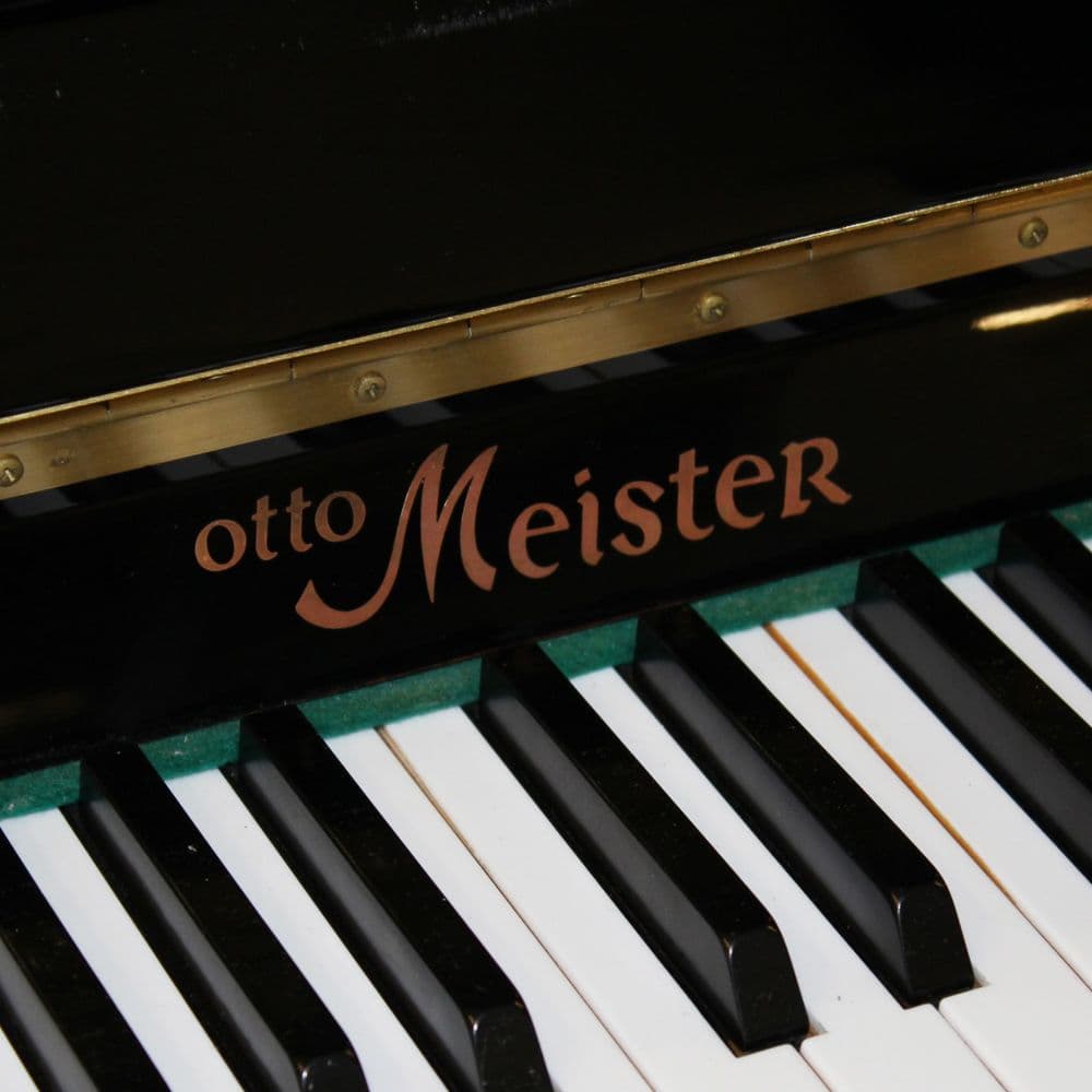 Otto Meister 120cm Upright Piano Black c2002