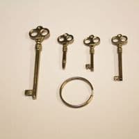 Piano Keys for piano locks - set of 4