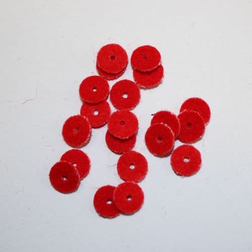 Red washers for under jack height adjustment buttons x 10