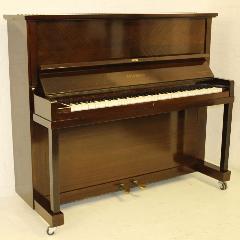 Reisbach 132cm Traditional Upright Piano Mahogany c1910
