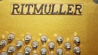 Ritmuller 112cm Modern Upright Piano Black c2021 ex rental