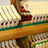 Ritmuller 112cm Modern Upright Piano Black c2021 ex rental