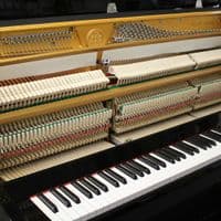 Ritmuller 112cm Modern Upright Piano Black c2021 ex rental