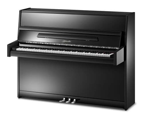 Ritmuller 112cm Modern Upright Piano Black c2021 ex rental