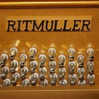 Ritmuller 118cm Traditional Upright Piano Walnut c2019