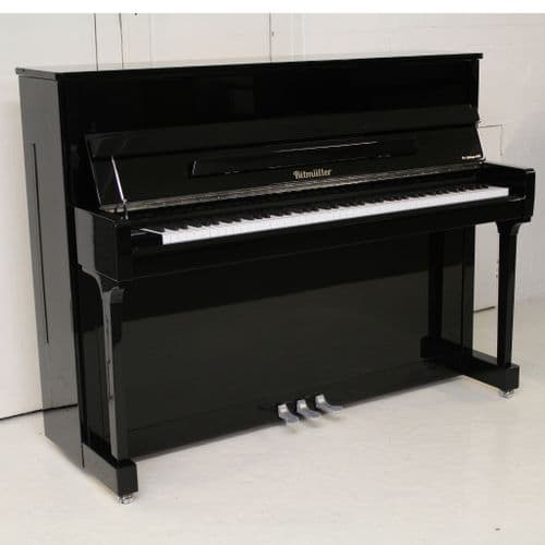 Ritmuller Superior RS114 Traditional Upright Piano Black Polished NEW
