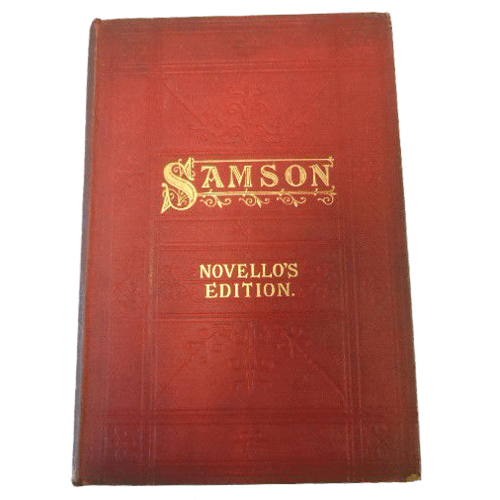 Samson by G F Handel - Novello s Edition