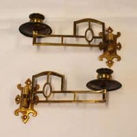 Sconces - Antique Brass Piano Candle Sconces