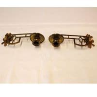 Sconces - Antique Brass Piano Candle Sconces