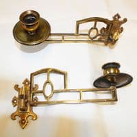 Sconces - Antique Brass Piano Candle Sconces