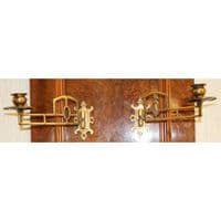 Sconces - Antique Brass Piano Candle Sconces
