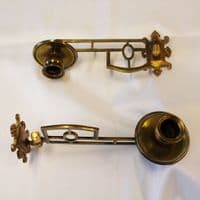 Sconces - Antique Brass Piano Candle Sconces