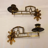 Sconces - Antique Brass Piano Candle Sconces