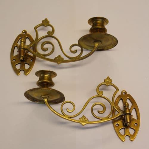 Sconces - Simple Scroll decorative brass sconces