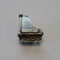Silver Grand Piano Charm Antique