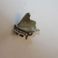 Silver Grand Piano Charm Antique
