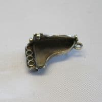 Silver Grand Piano Charm Antique