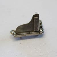 Silver Grand Piano Charm Antique