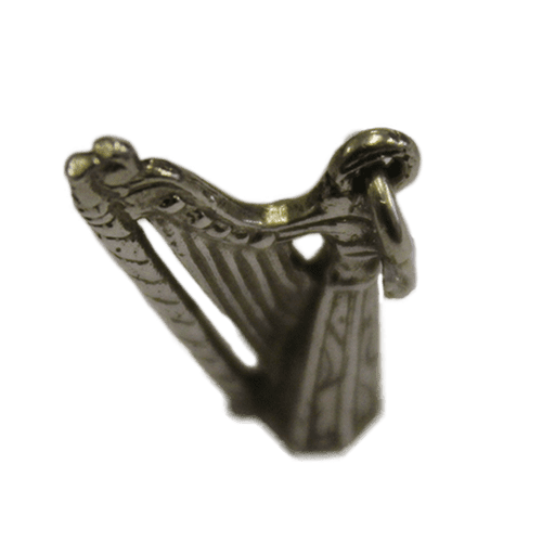 Silver Harp Charm