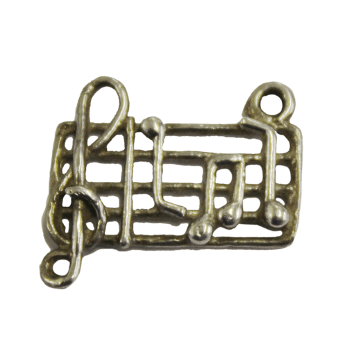 Silver Music Stave Charm