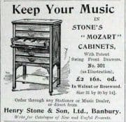 Stone 4 drawer music cabinet, vintage