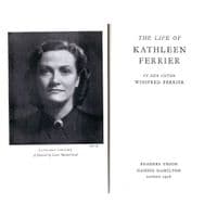 The Life of Kathleen Ferrier by Winifred Ferrier