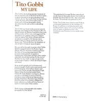 Tito Gobbi :  My Life