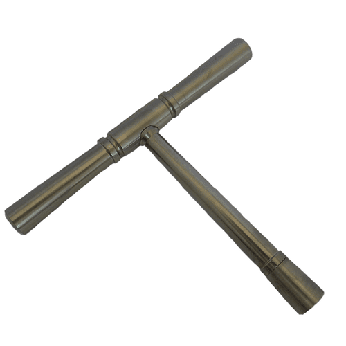 Tuning Hammer with iron grip for oblong tuning pins for early keyboard instrument