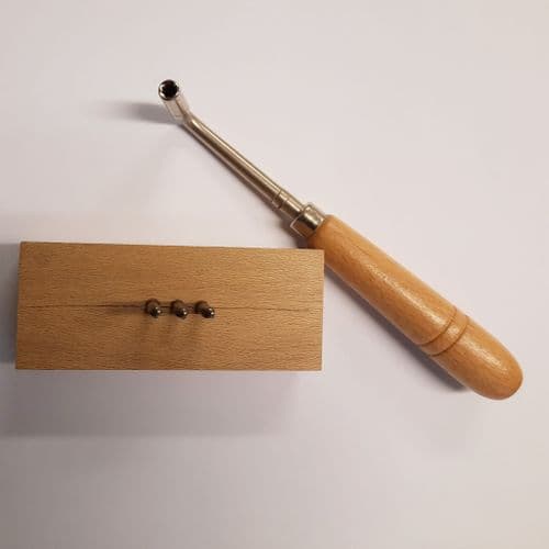 Tuning Lever for 5mm pins with wooden handle New