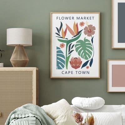 Cape Town Flower Market Print