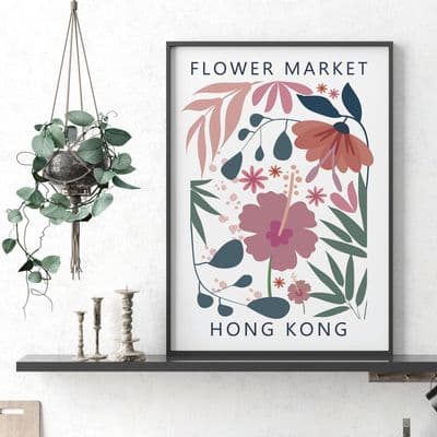 Hong Kong Flower Market Print