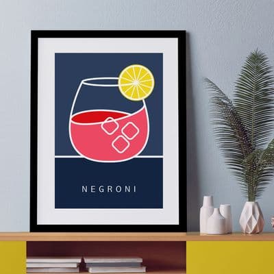Negroni Cocktail Drink Art