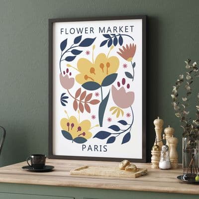 Paris Flower Market Print