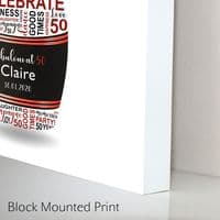 Personalised 21st Birthday Champagne Word Art
