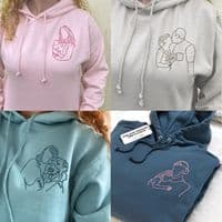 Personalised Embroidered Photo Hoodie