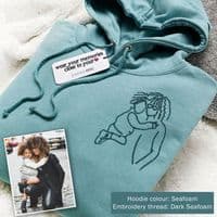 Personalised Embroidered Photo Hoodie